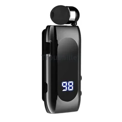 K55 Bluetooth Earphone Wireless Headphones Single Earphone in Lotus Business Lavalier Clip On Holder Headset Fast Charge