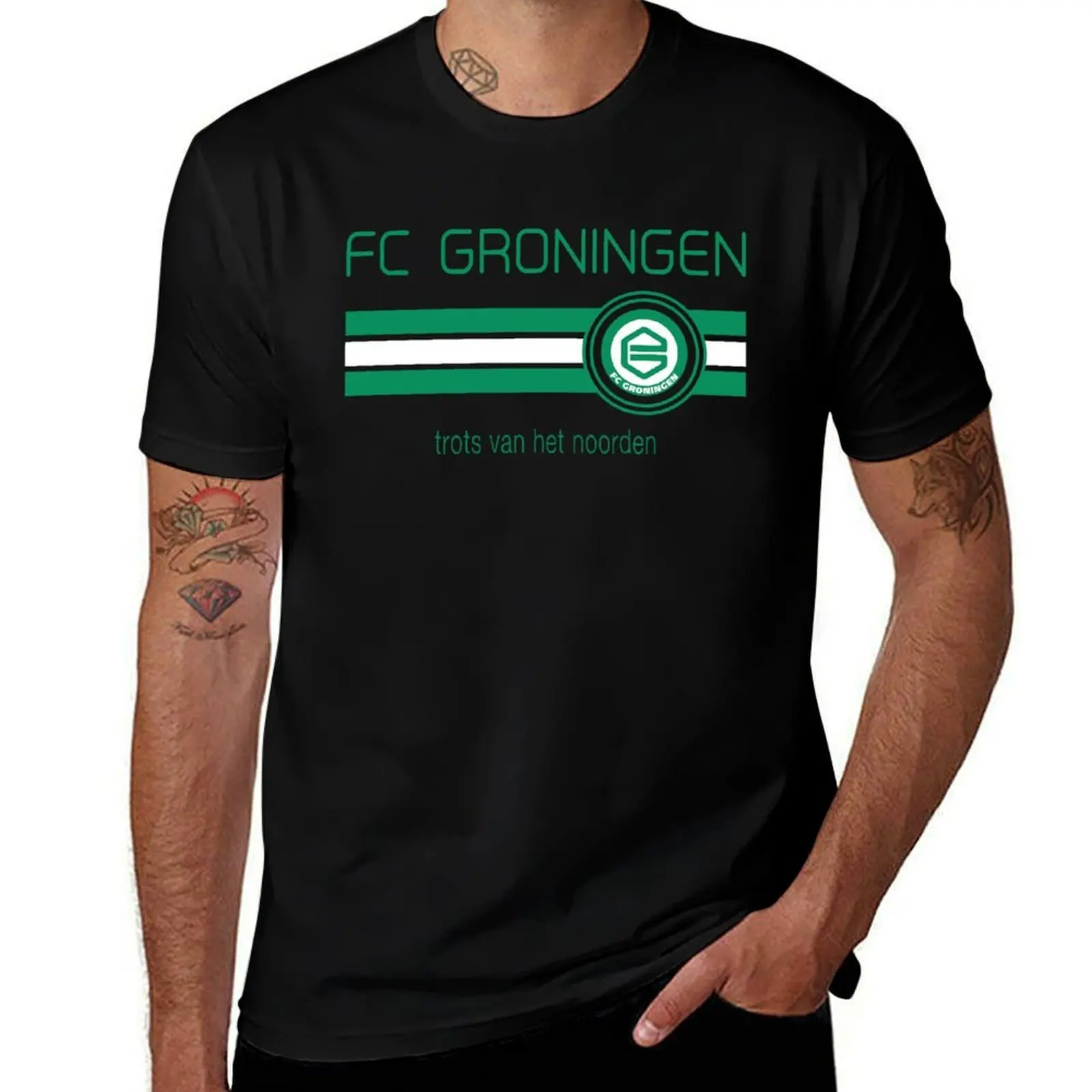 

Eredivisie - FC Groningen (Home White) T-Shirt man t shirt summer funny t shirts dark humor T-Shirt