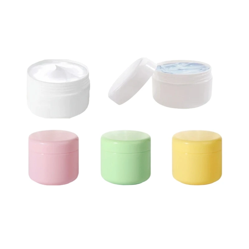 Frascos cosméticos de plástico recargables, 25 uds., 20/30/50ml, pequeños contenedores vacíos de maquillaje para crema, loción, exfoliante de labios, almacenamiento de velas de viaje