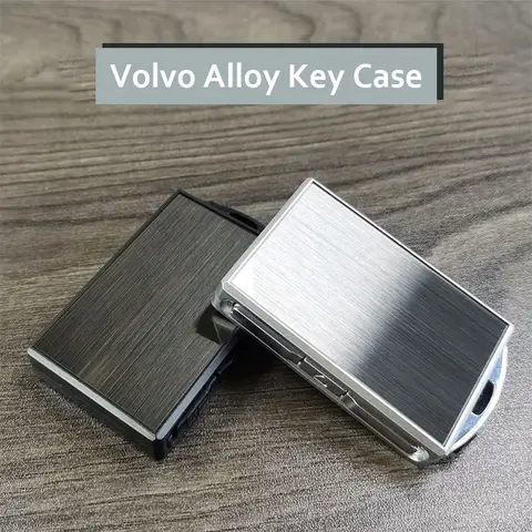 볼보 S60 S90 XC40 XC60 XC90 V60 V90 폴스타 1 폴스타 2 폴스타 3용 크롬 도금 금속 자동차 키 쉘 케이스 교체