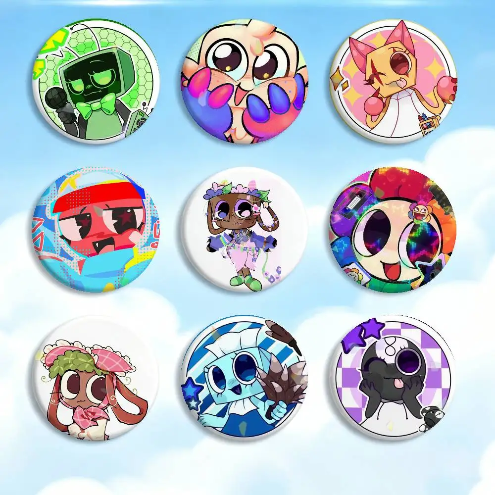 Horror Game D-Dandy’s World   Badges Creative Tinplate Button PinsBrooch Badge Clothes Backpack