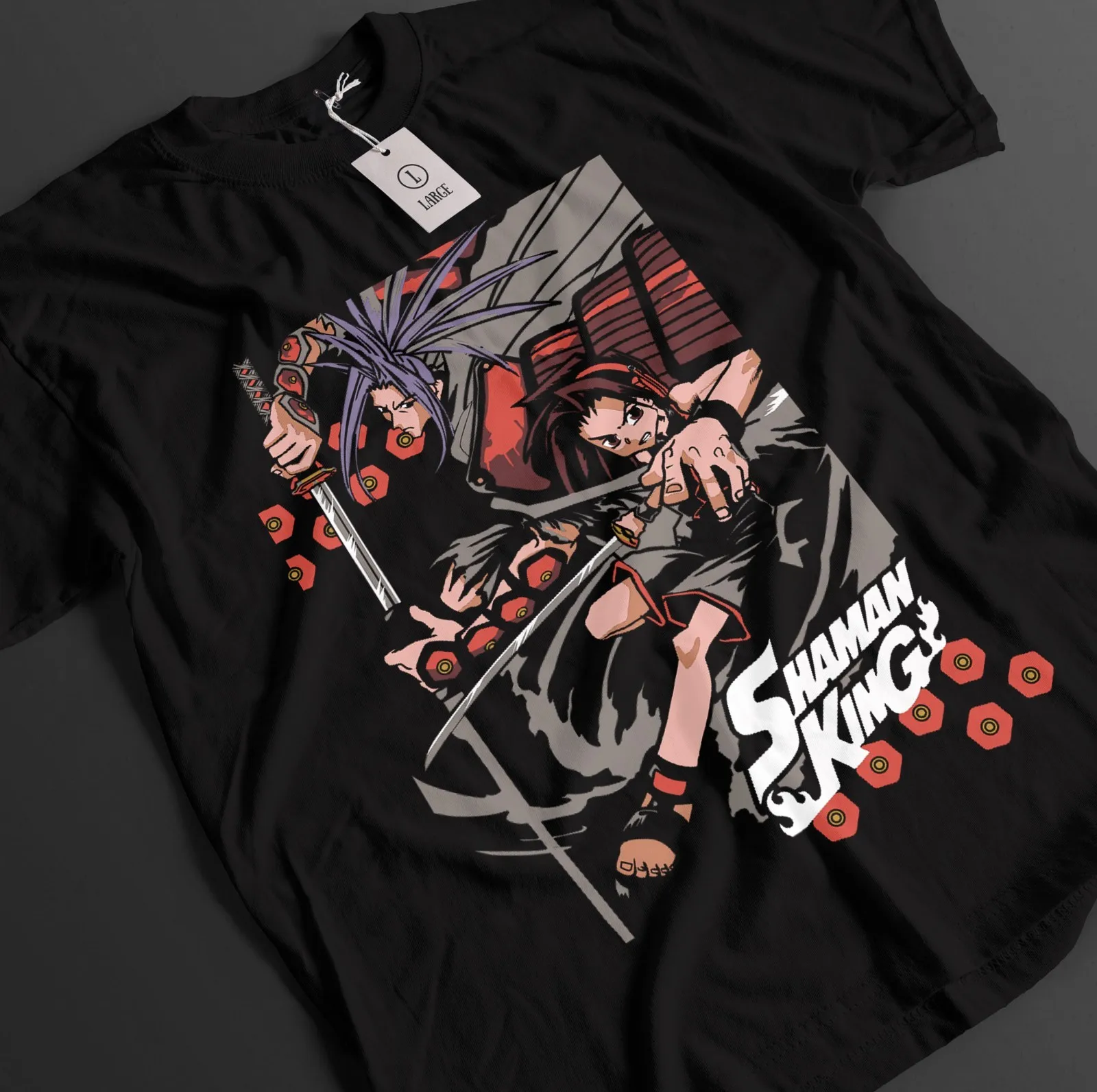 Camiseta Shaman King, Camiseta Yoh Asakura, Camiseta Anna, Camiseta Hao, Camiseta Ren Horohoro, Camiseta de Anime