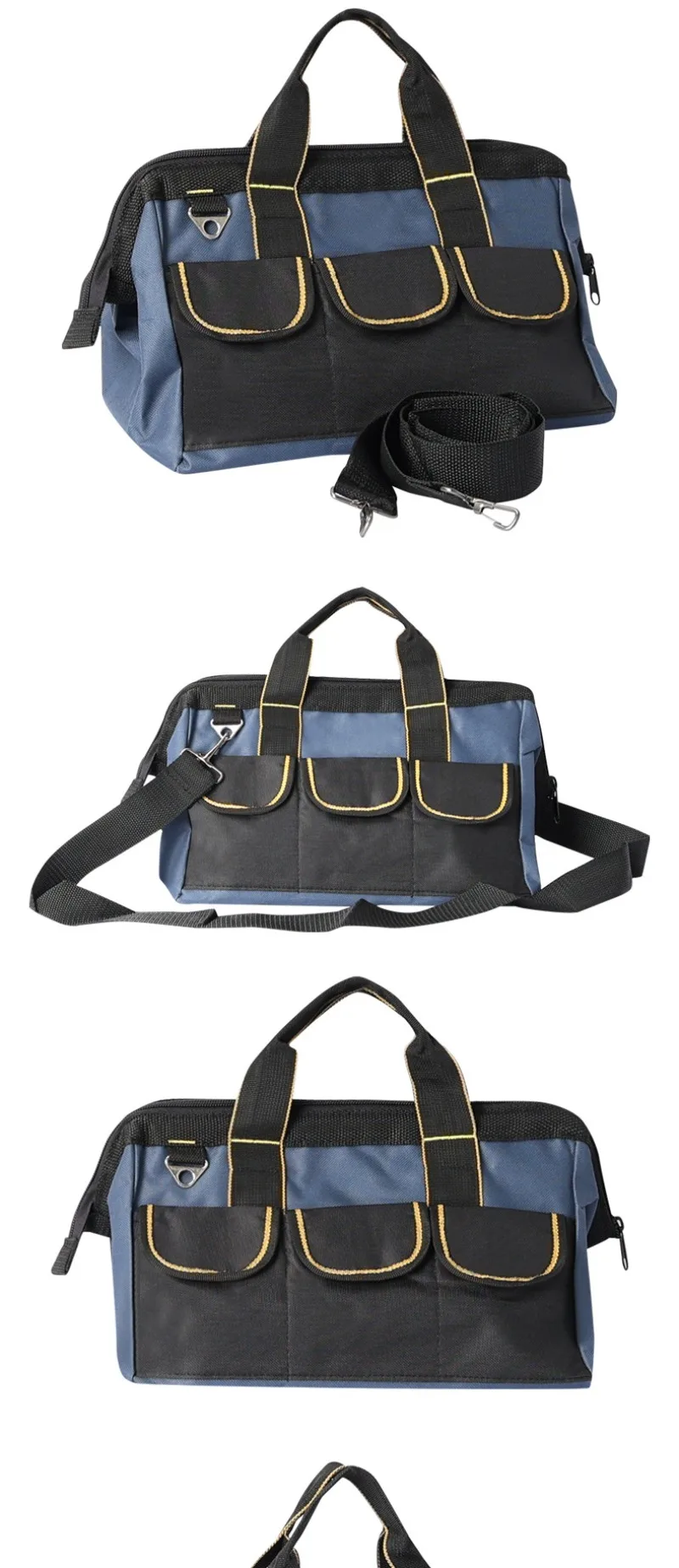 Tool Kit Canvas Multi functional Handheld Shoulder Electrician Tool Kit Hardware Repair Kit Manual Tool Kit