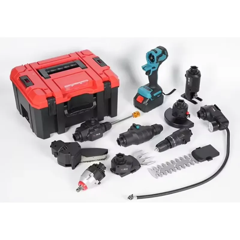 Multi-Functional Electric Garden Set Rechargeable Brushless Lithium Battery Screw Driver New Auto Repair Household Universal