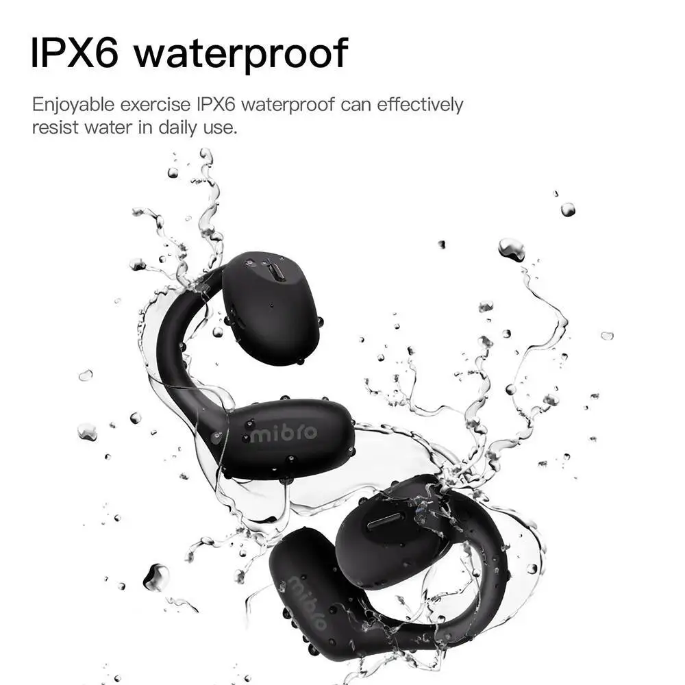 OWS Wireless Bluetooth 5.3 Earbuds ENC Call Noise Reduction IPX6 Waterproof Long Range Open Sport Earbuds Comfortable To Wear
