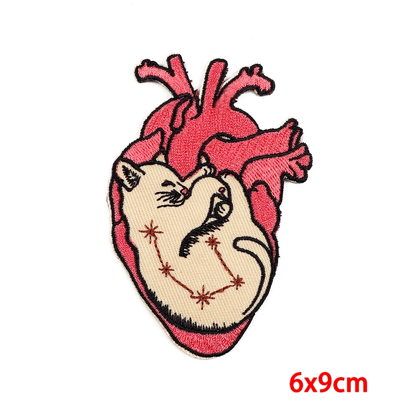 Parche de corazón, parche bordado, parche para planchar para ropa, chaquetas, pantalones vaqueros, cinta, parches bordados, pegatina de costura, apliques DIY