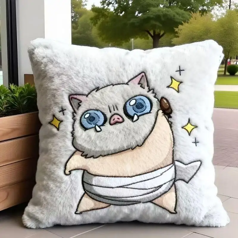 

Аниме-мерч: плюшевая подушка «Клинок, рассекающий демонов» (Кимэцу но Яиба) с Хашибирой Иносукэ, аниме-атрибутика, реквизит для косплея, подарок, мягкая подушка для детей