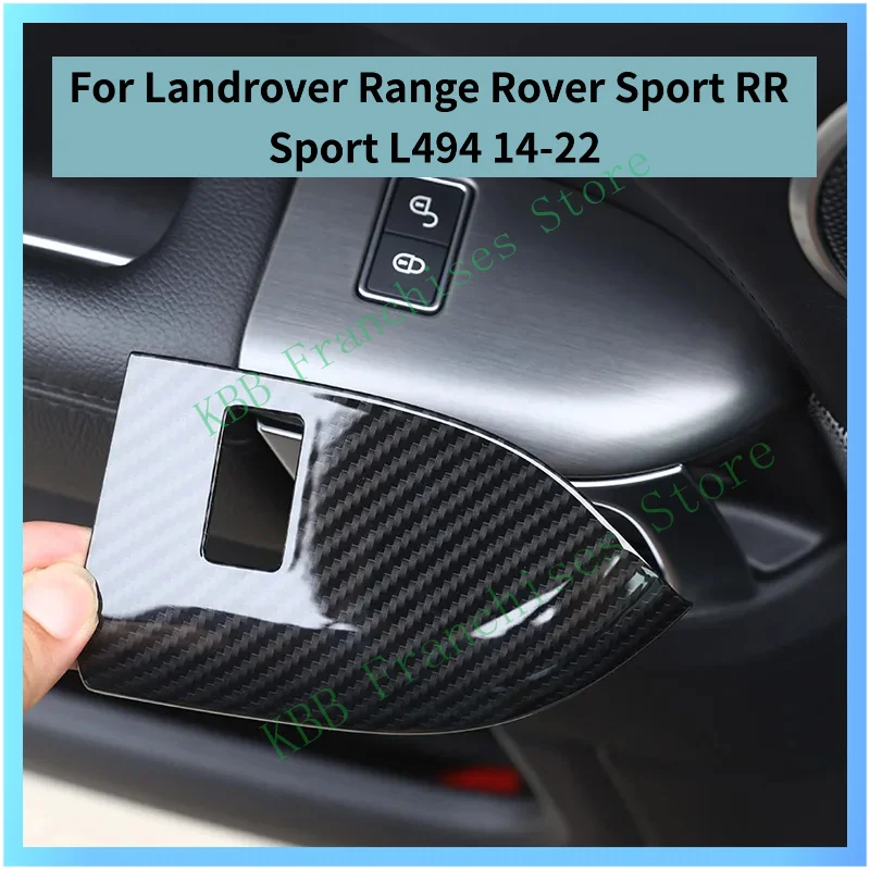 For Landrover Range Rover Sport RR Sport L494 14-22 ABS Plastic Carbon Fiber Car Seat with Memory Cover Stickers Car Accessories