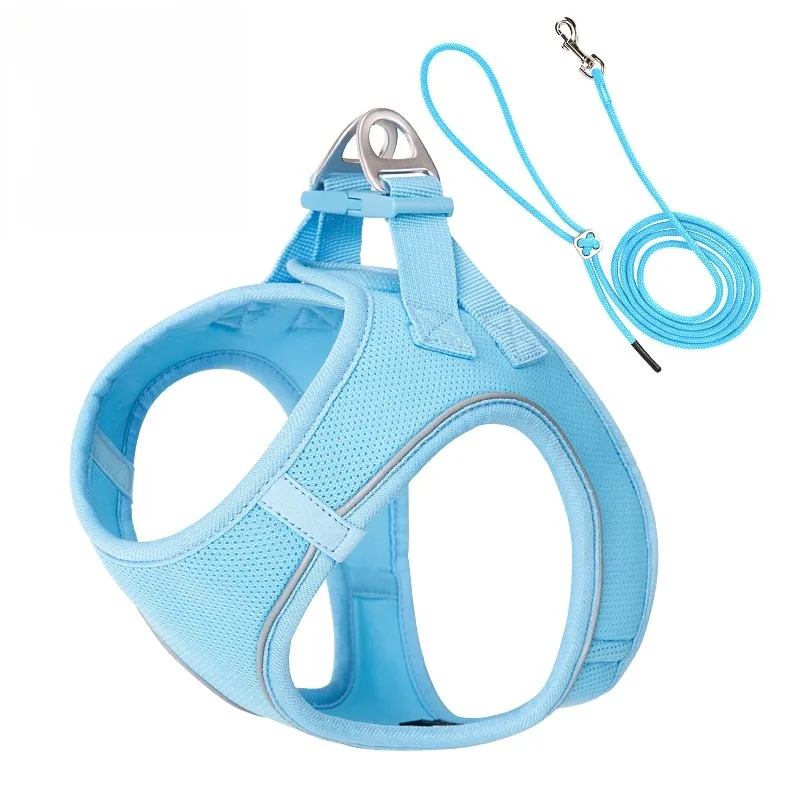 

Dog Harness Leash Set for small medium dog Adjustable Reflective Puppy Cat Harness pet Vest Chihuahua Yorkies Outdoor Walking