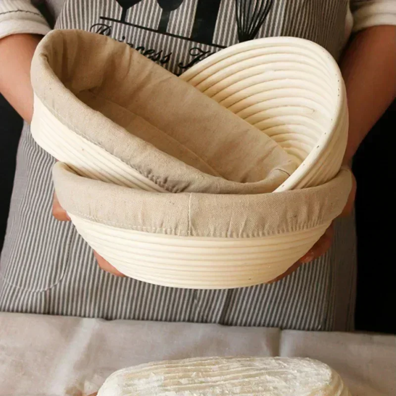 Oval for Home Baker Bread Proofing Basket Natural Rattan Dough Fermentation Basket Bread Baking Tools Kitchen Tools Cake Tools