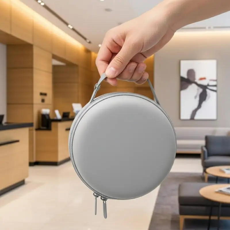 U Type Neck Pillow Case EVA Round Hard Storage Bag Noon Break Zipper Memory Foam Pillow Box Travel Accessories Portable