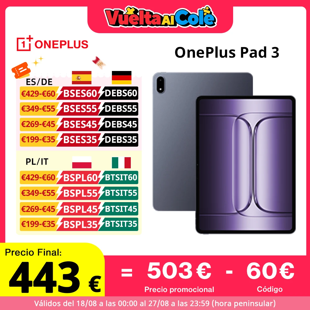 OnePlus Pad 13.2′ με Snapdragon 8 Elite 559€