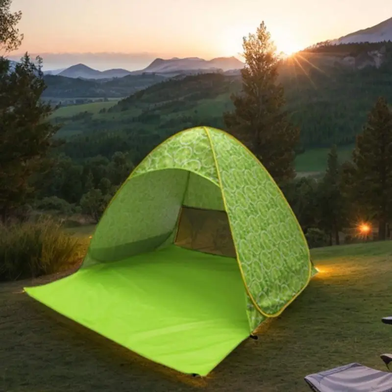 Outdoor Automatic Quick Open Camping Tent Outdoor Quick Setup Tent with Carring Bag Enduring 2-3 Persons Beach Tent 