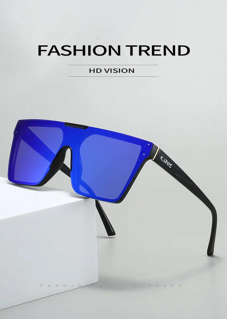 KAROS Mode Sonnenbrillen Strand Sonnenbrille Bunte UV400 Männer Frauen Outdoor Großen Rahmen Übergroßen Sportbrille YZ2017WB – Detail 1