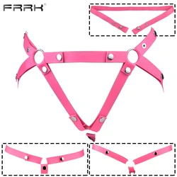 FRRK-Ceinture de chasteté à bande élastique pour homme, sous-vêtement réglable, anneau de scrotum, jouets sexuels Sissy