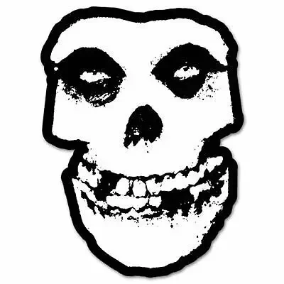 New Design Carefully Protected Classic Rock Band Super Cool Skull Car Decal Applique Scratch Accessories Decoration, 12cm