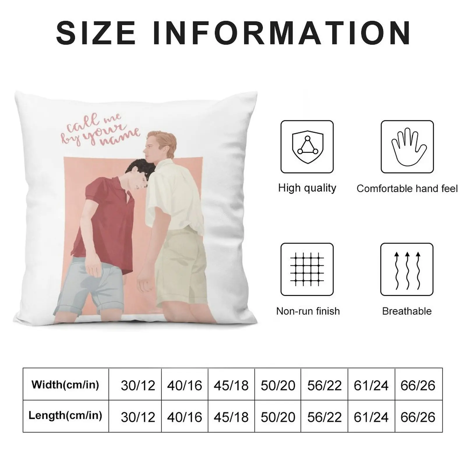 Call me by your name CMBYN Throw Pillow Marble Cushion Cover Room decorating items New year pillow