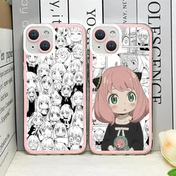 SPY X FAMILY Anime Phone Case For iPhone 11 12 13 14 15 16 Pro Max Plus Mini 7 8 SE X XS XR Clear Soft TPU Case Yor Anya