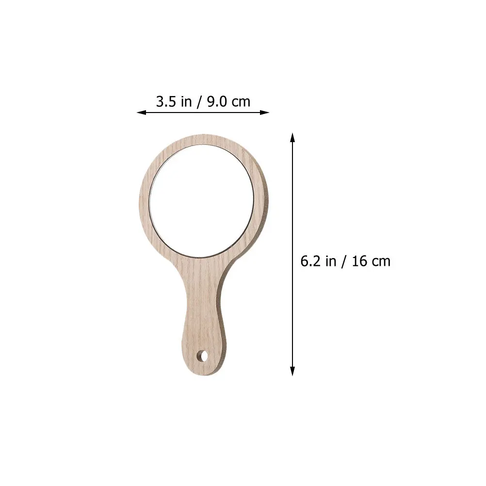 6Pcs Simple Cosmetics Mirror Elegant Handheld Mirror Practical and Stylish Design for Girls and Women Makeup Accessories