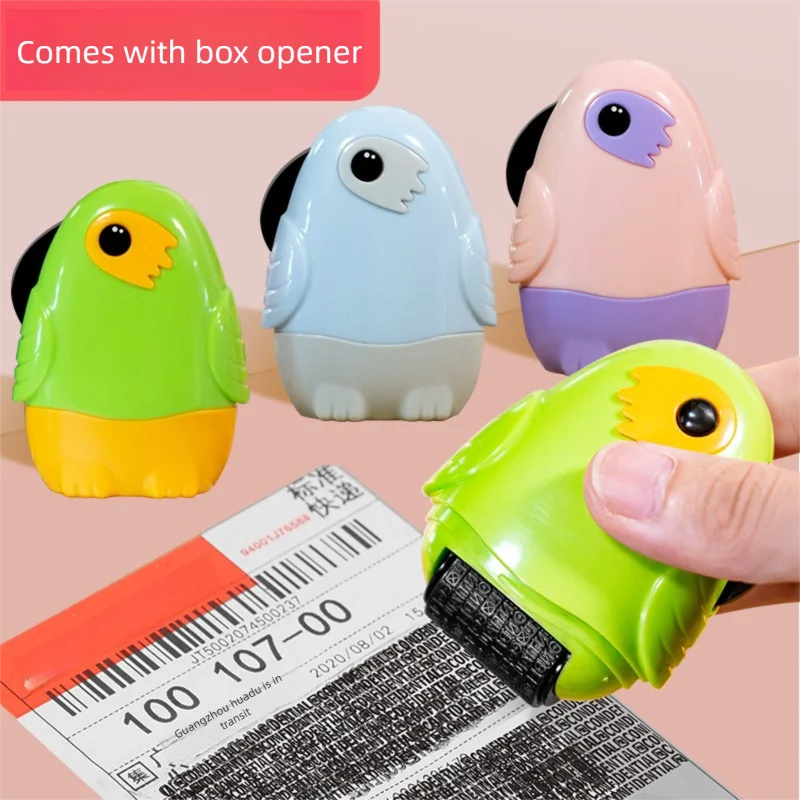 Datenschutzschutz Anti-Leckage-Siegel mit Kunststoffmesser Unboxing Tool Rolling Code Seal Information Alteration Roller Code