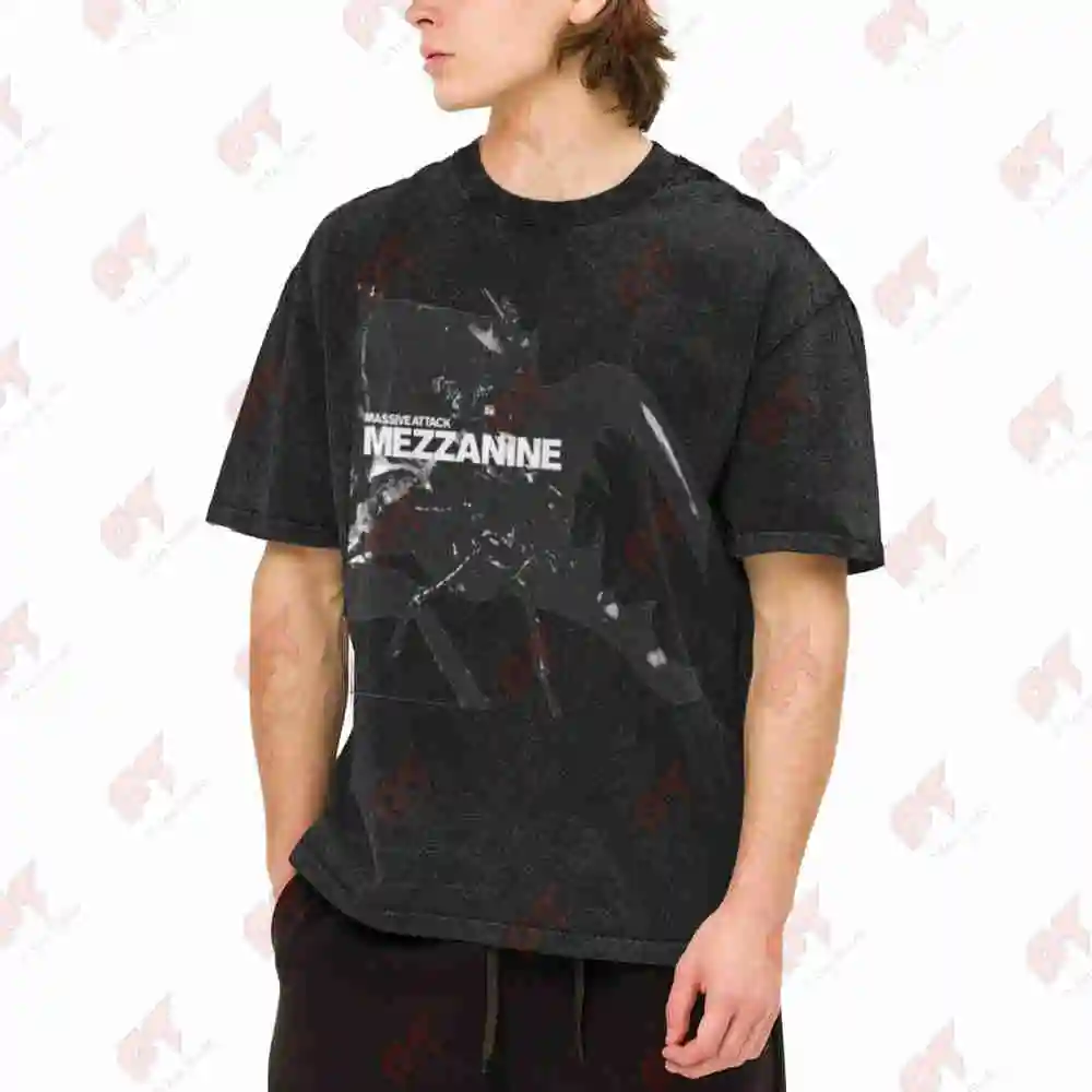Massive Attack Mezzanine 1998 Vintage Washed Tee Pure Cotton T-Shirt