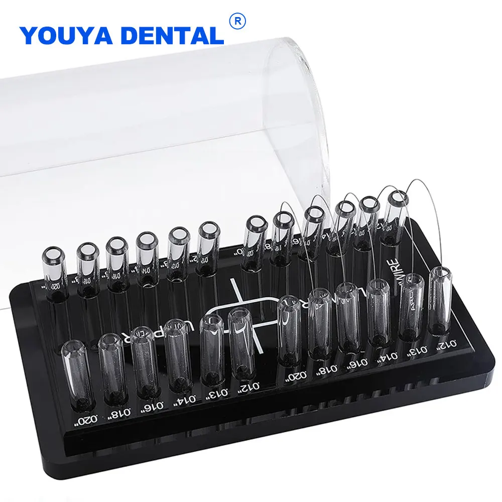 Dental Acrylic Arch Wires Placing Box Round Super Elastic Oval Form NITI Archwire Holder Dispenser Ortho Lab Materials