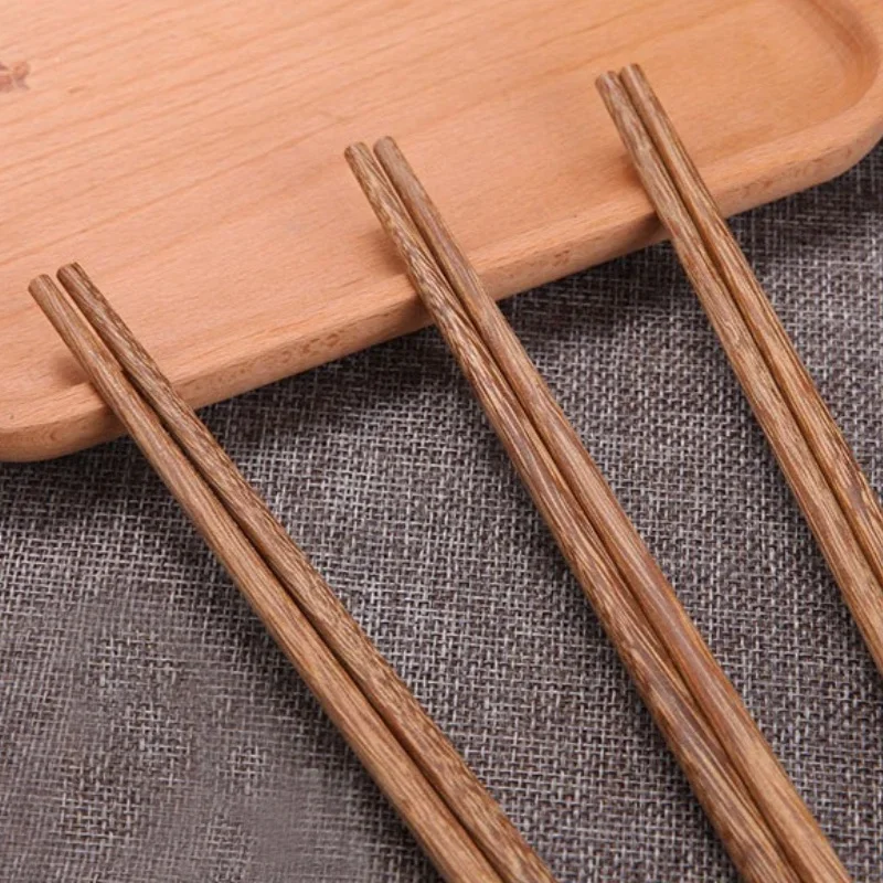 10Pairs Wooden Chopsticks Chinese Style Natural Rosewood Chopsticks Reusable New Healthy Sushi Food Stick Kitchen Utensils