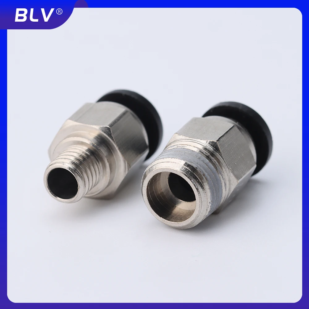 BLV? ® 空気圧継手 G1/8 "/M6 3D プリンタ用 4 ミリメートルボーデン PTFE チューブ PC4 互換性のあるほとんどの 3D プリンタ BMCU