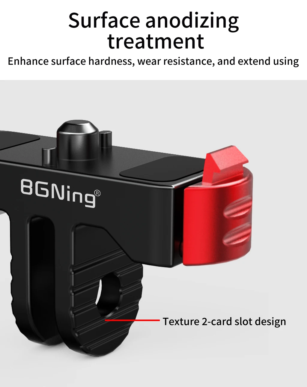 Schnellverschluss-Basisklemme mit M5-Rändelschraube für GoPro Hero 13 12 11 10, Ersatzhalterung, N52-Magnet, rutschfest, 1/4 Zoll Stativadapter – Detail 8