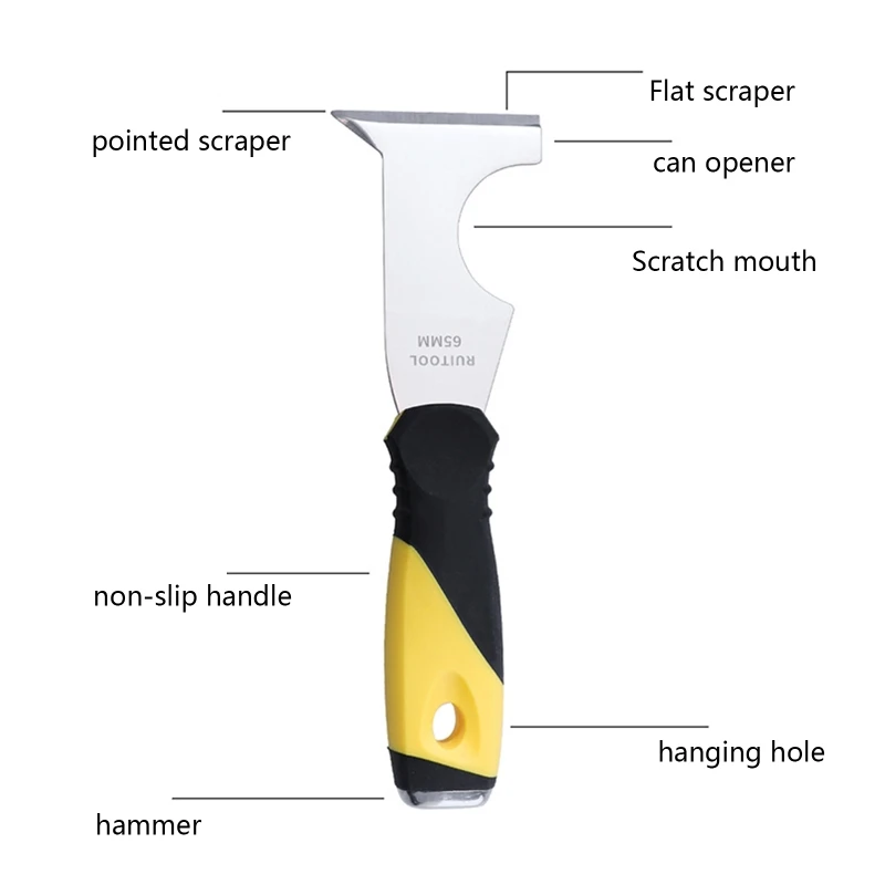Multifunctional Painter Tool Thickened Putty Knife Can Opener Caulk Remover Tool Drop Shipping