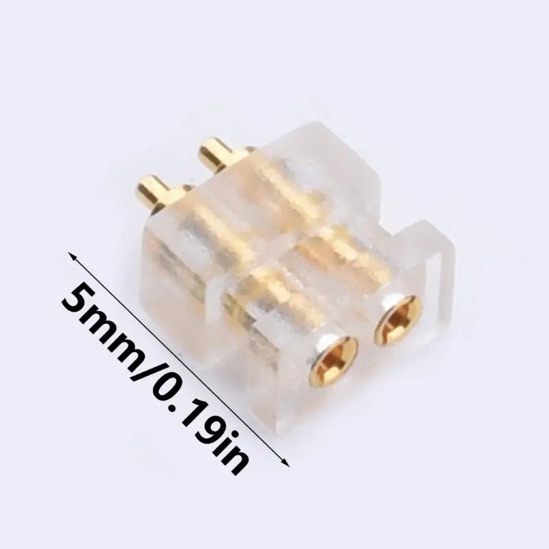 Pack of 10pcs Professional 0.78mm 2Pin Female Plugs High End Sound Connectors for DIY Headphone Cable Repairment Dropship