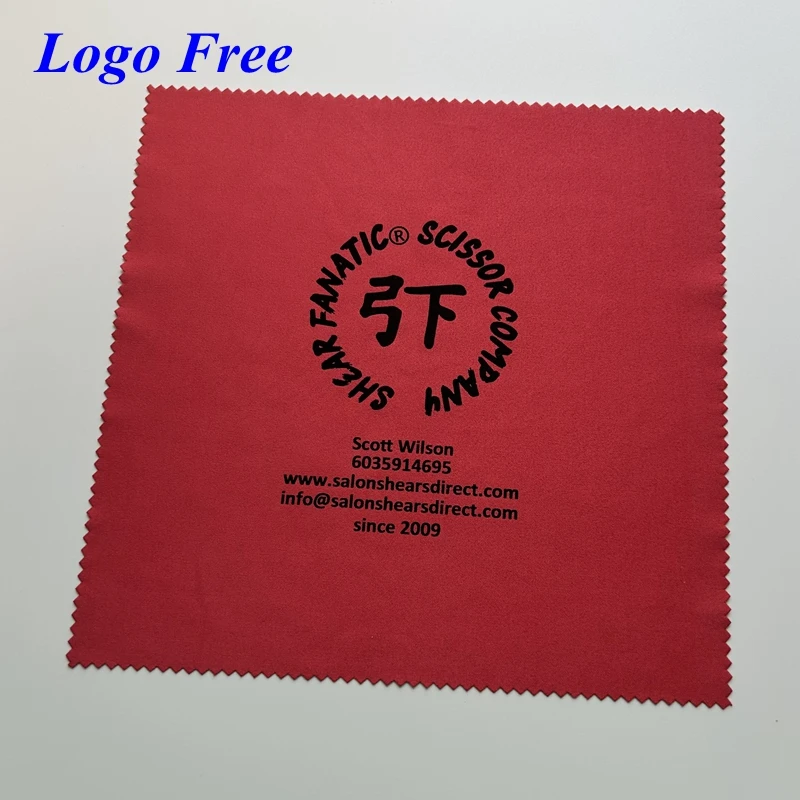 500pcs Custom logo 15x18CM Needle 1 230gsm Glasses Lens Microfiber Cleaning Cloth Eyeglasses Cleaner Wipe