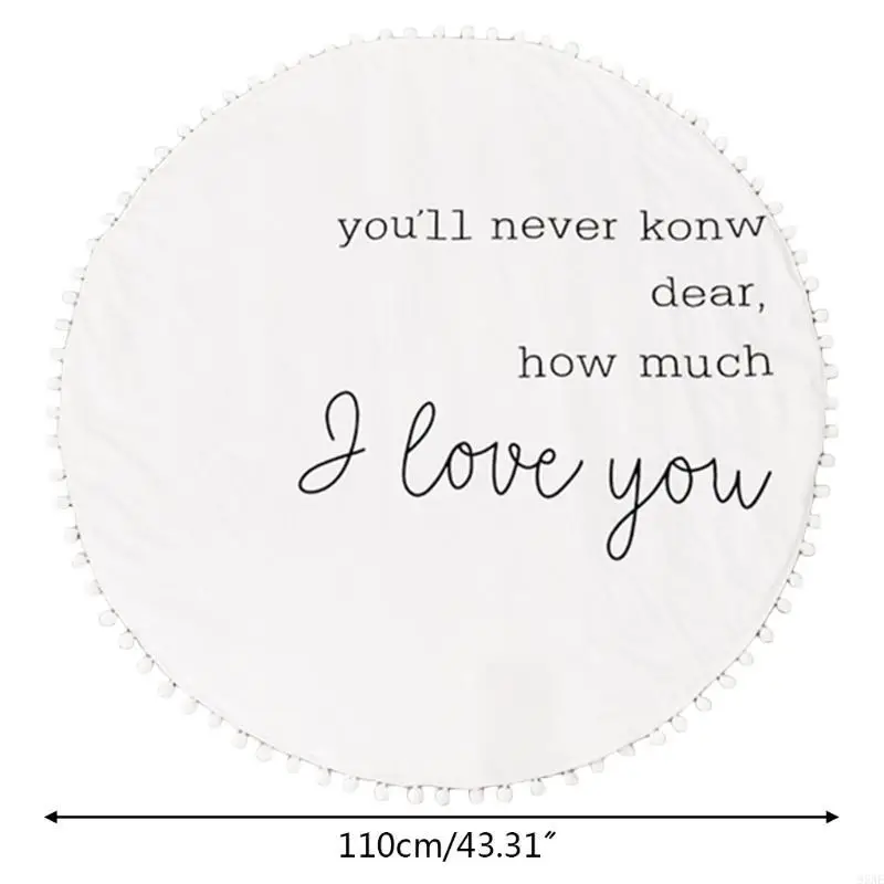 95AE طفل للعب حصيرة الزحف السجاد غرفة الاطفال بساط الأرضية لوحة ألعاب مستديرة حصيرة غرفة نوم الطفل الحضانة الديكور التصوير Pr #6