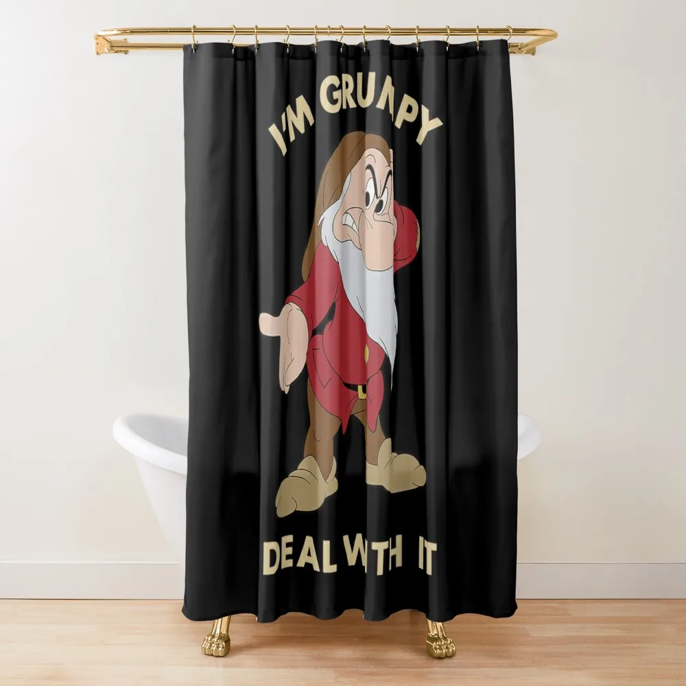 

I'm Grumpy Deal With It Shower Curtain Shower Bath Waterproof Fabric Bathroom For The Bathroom Elegant Bathroom Curtain