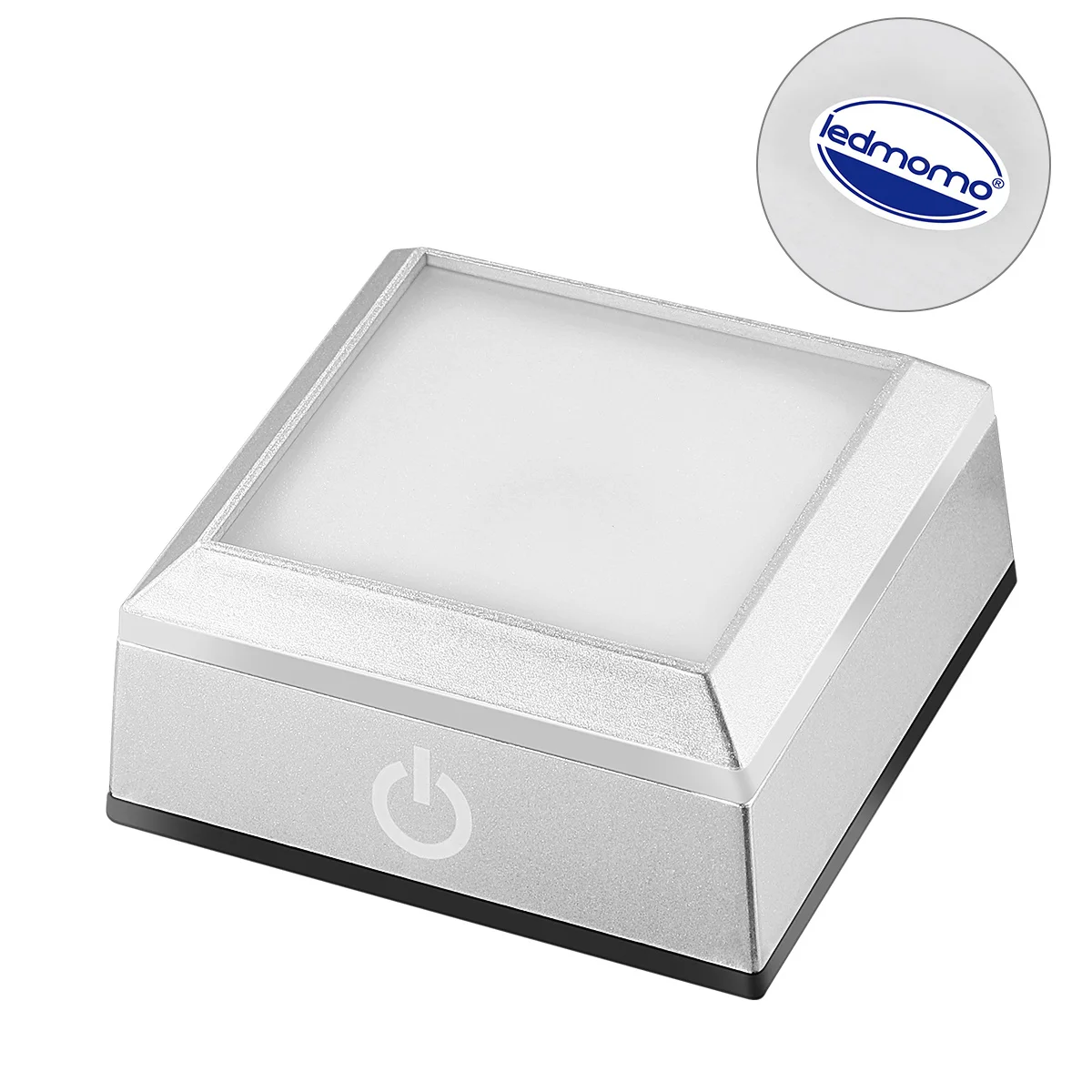 

3D Crystal Cube Light Base 4 Super Bright Leds 6 Lighting Modes Touch Sensitive Switch For Acrylic Glass Sculpture Display Usb