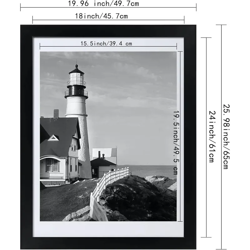 

New Products Hot SaleFrame 3 Pack, Display Poster with Mat Without Mat Black Poster Frame,