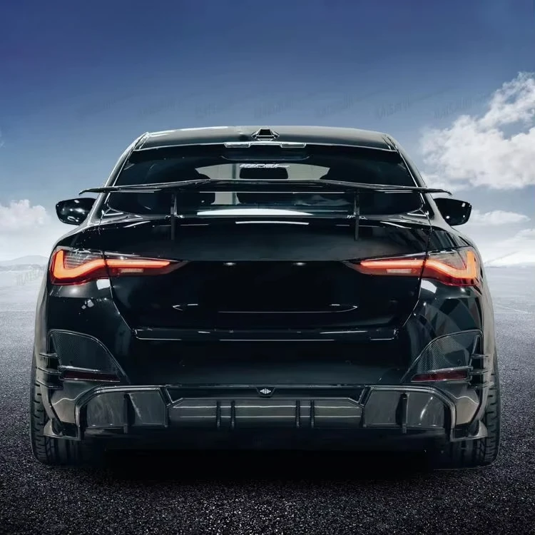 I4 Upgraded Auto Parts MIW Style for  I4 2021+ Carbon Fiber Front Lip Hood Diffuser Conversion Kit