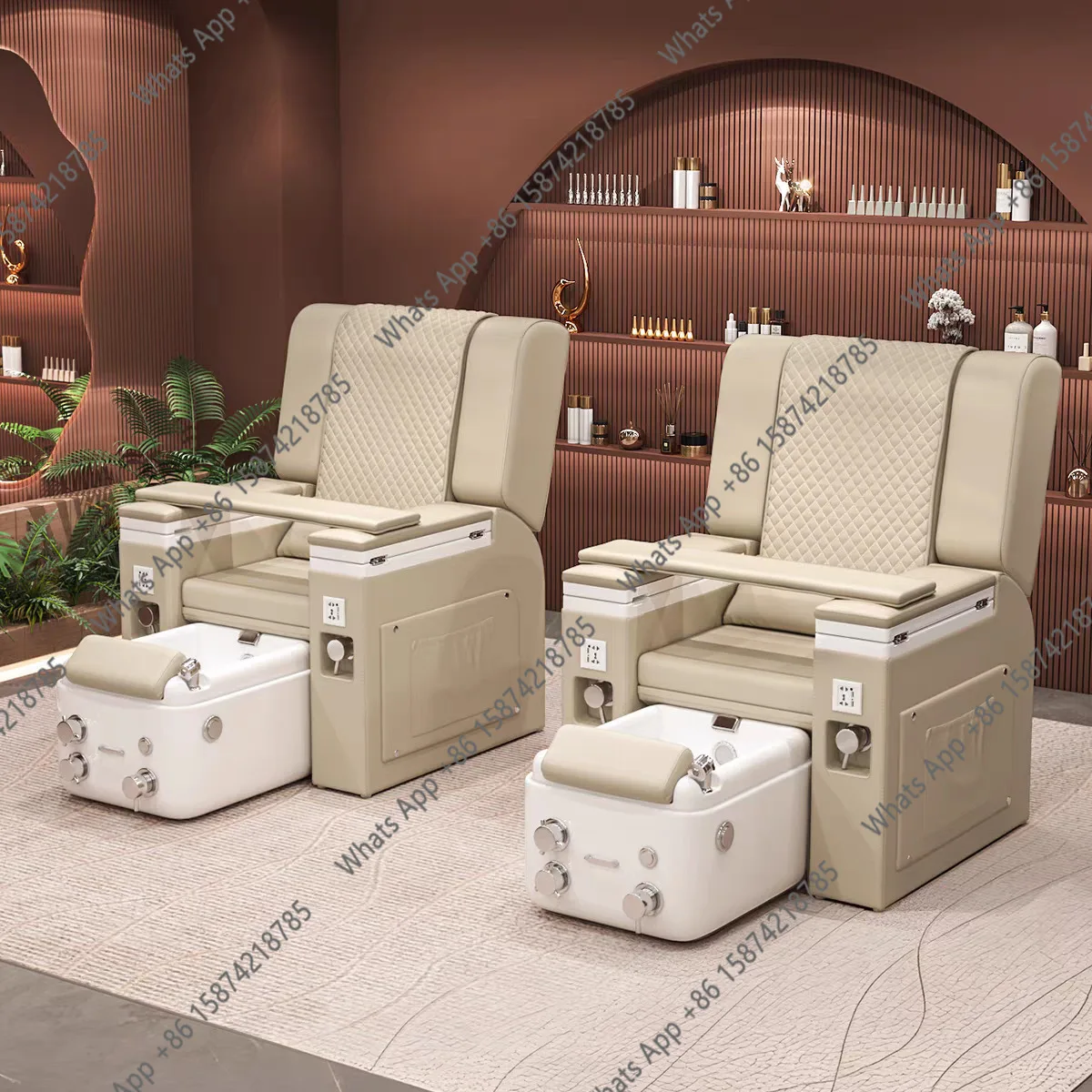 Nail Art Sofa Hair Care Perm and Dyeing Sofa Electric Tattoo Embroidery Nail Art Eyelash Sofa Foot Therapy Foot Washing Chair