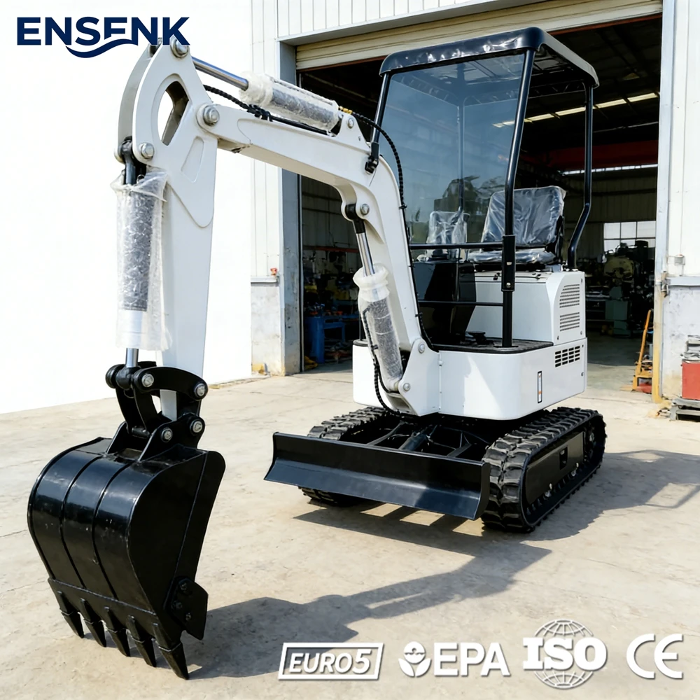 

Compact Diesel Mini Excavator 1.2Ton With Trencher For Construction Jardin Use Escavadora Machine With Fast Delivery To Europe