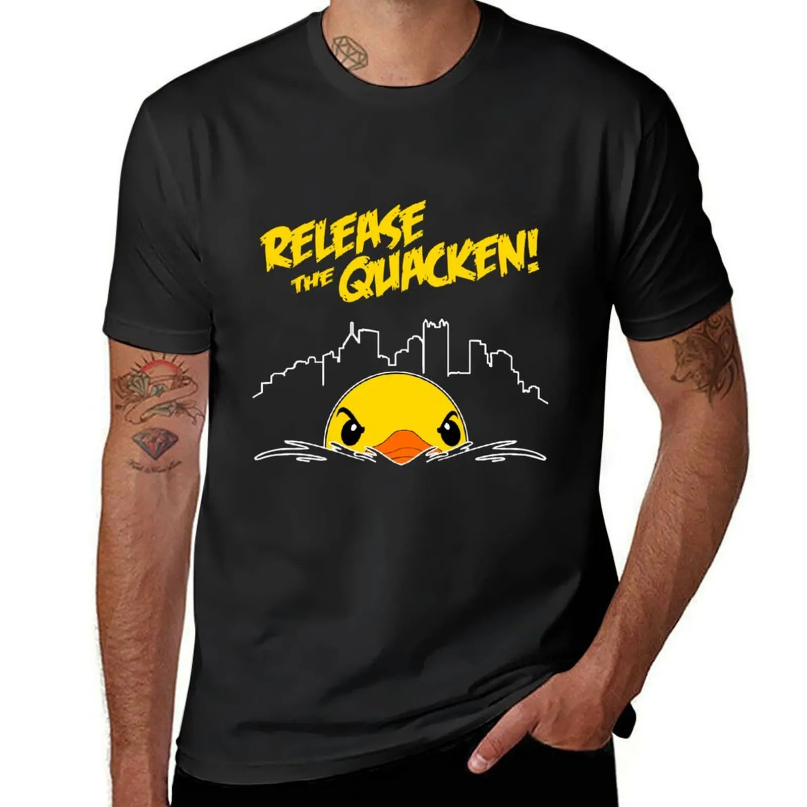 Release The Quacken T-Shirt oversized blacks Blouse fruit of the loom mens t shirts