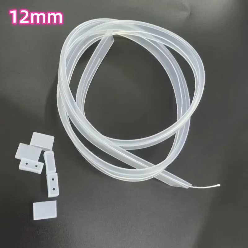 2m/5m/10Meters 8MM/10MM/12MM Silicone Tube Waterproof IP67 for SMD5050 3528 Ws2811 Ws2812b Led Strip Light Tape Silicone Clips