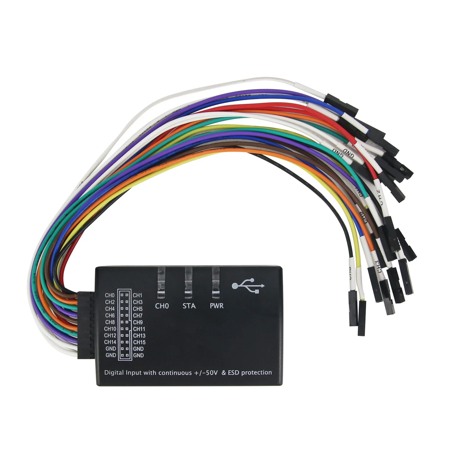 16CH 100M Logic Analyzer USB Multi-System Compatible for Electronic Debug