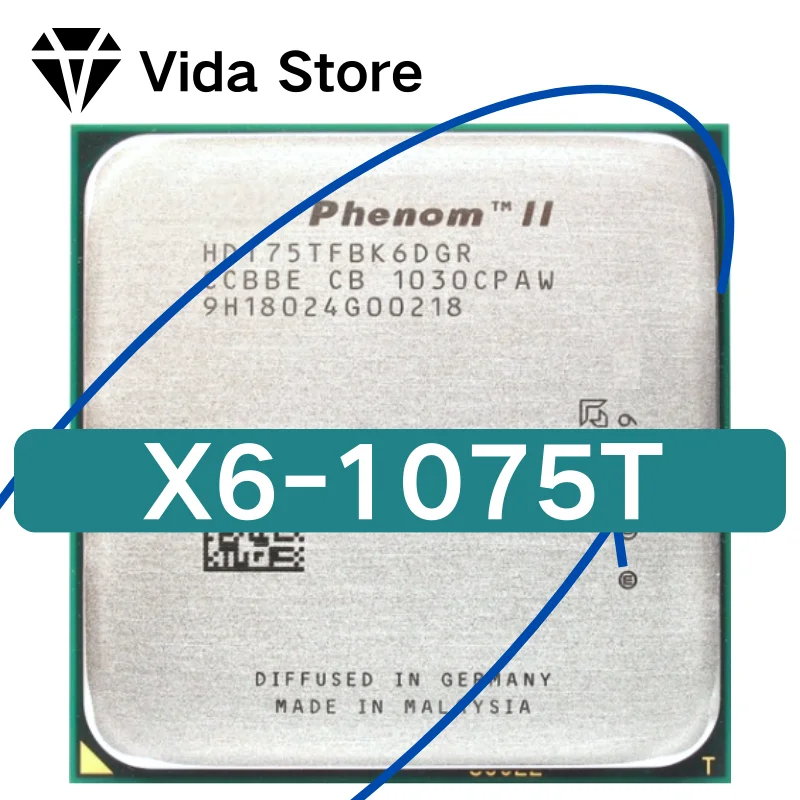 

Phenom II X6 1075T X6-1075T 1075 CPU/AM3/125W/3,0 GHz/Socket AM3