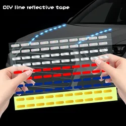 Car DIY Line Reflective Stickers Auto Motorcycles Wheel Decorative Reflective Strip Tape Night Safty Warning Decals Accessories