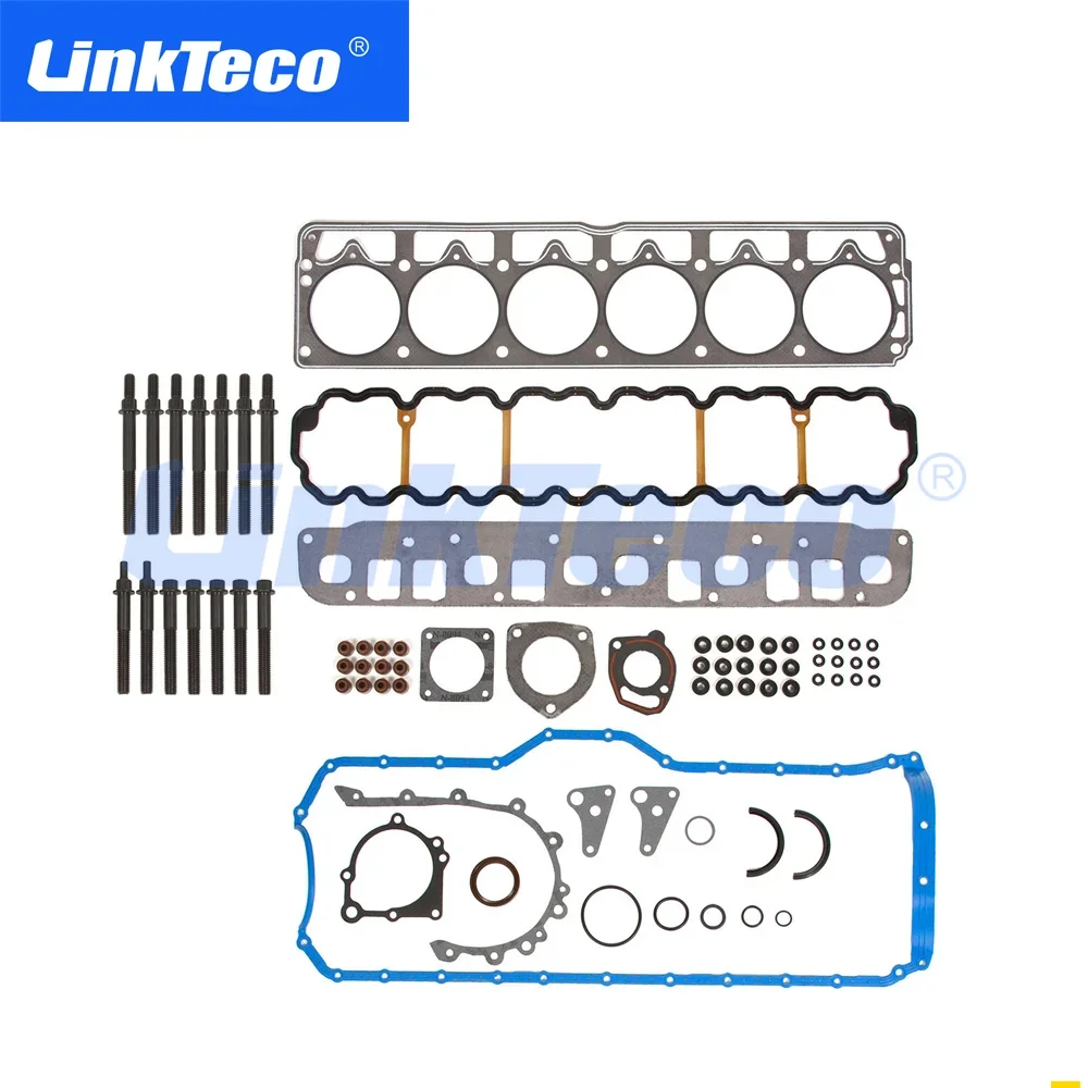 Engine Full Gasket Set & Bolts Kit Fit 99-03 4.0 L 12V ERH GAS OHV For JEEP CHEROKEE GRAND CHEROKEE TJ WRANGLER HS9076PT-4 4.0L