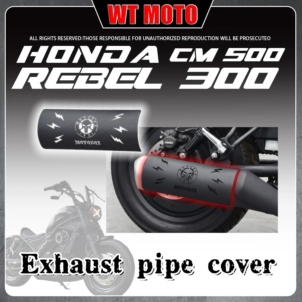 

For HONDA Rebel 300 500 CM300 500 exhaust pipe anti-scalding cover decorative cover heat shield protective cover for honda rebel
