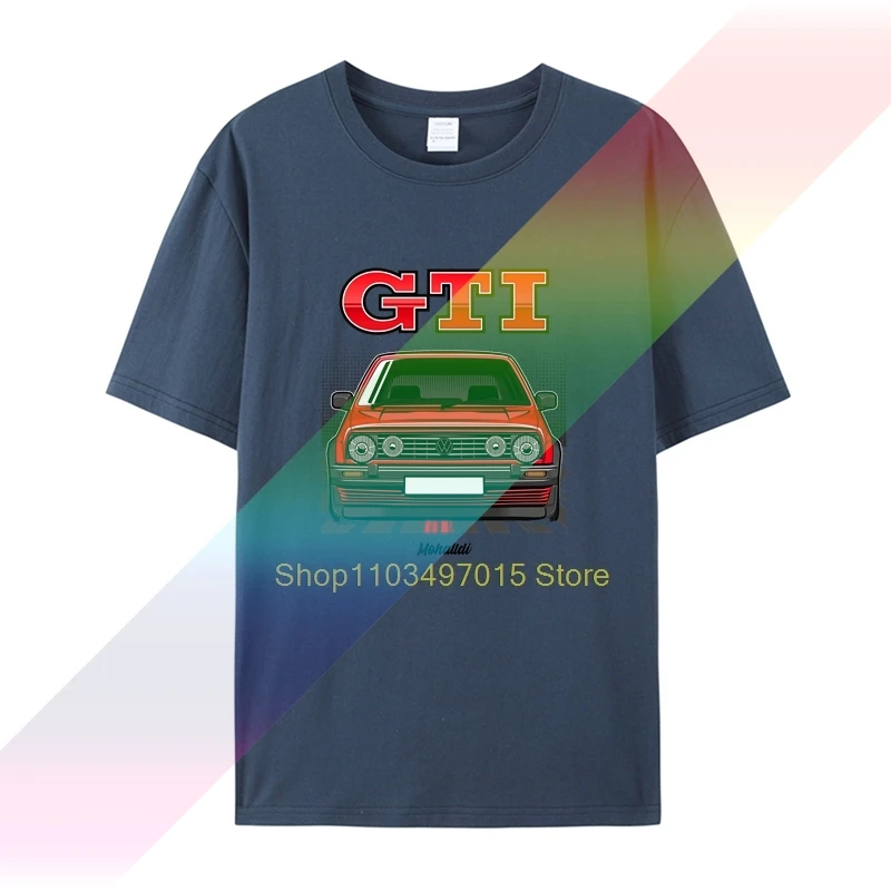 GTI MK2 Men Cheap Fashion Short Sleeved T Shirt print O neck sleeve male cotton Tees shirts men T shirt casual short sleeve