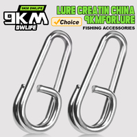 Split Rings Fishing Snap 50~200Pcs Fishing Lures Connectors Saltwater Fishing Oval Split Rings Swivel Snap Stainless Steel Rings