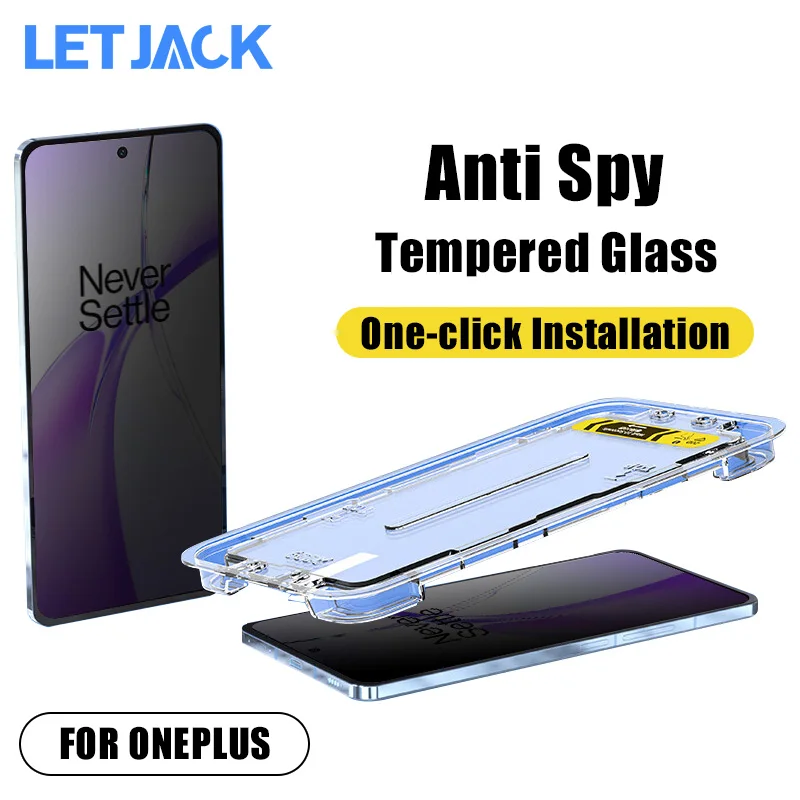 

2Pcs One-click Installation Anti-spy Glass For OnePlus Ace 3V 2V Ace Pro Screen Protector For Nord 4 3 2 2T N300 N200 N30 N20 SE