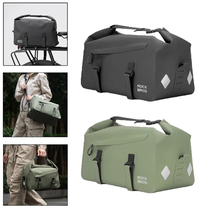 

Outdoor hiking bag large-capacity travel bag bicycle rear luggage bag, portable single-shoulder bag extendable 16L handbag